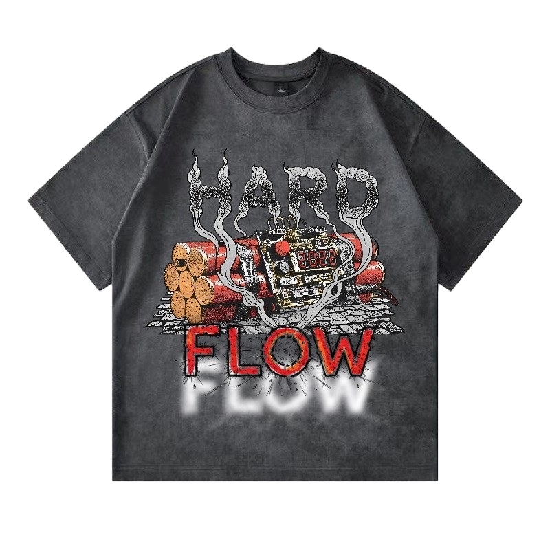 HardFlow “Hard Flow” Explosive Graphic T-Shirt